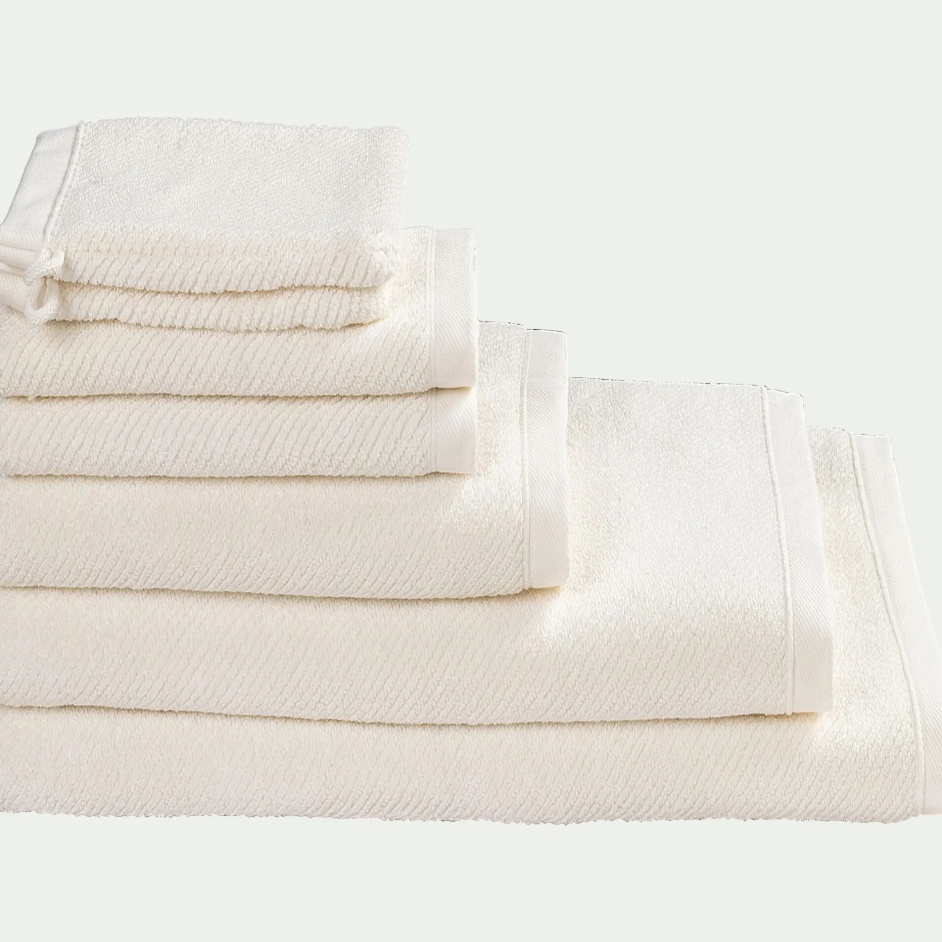 Drap De Bain*alinea Drap de bain en bouclettes de coton bio - ventoux 90x150cm Blanc