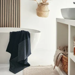 Drap De Bain*alinea Drap de bain en coton - 100x150cm Noir