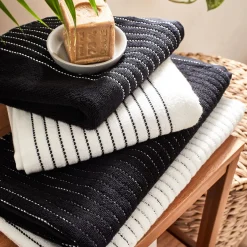 Drap De Bain*alinea Drap de bain en coton - 100x150cm Noir