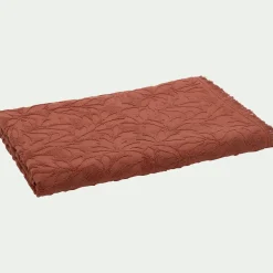 Drap De Bain*alinea Drap de bain en coton motif floral 100x150cm - terracotta Rouge