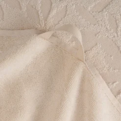 Drap De Bain*alinea Drap de bain en coton motif floral 100x150cm - écru Blanc