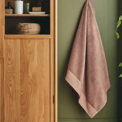 Drap De Bain*alinea Drap de bain en coton peigné - brun rhassoul 100x150cm Marron