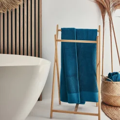 Drap De Bain*alinea Drap de bain en coton peigné - figuerolles 100x150cm Bleu