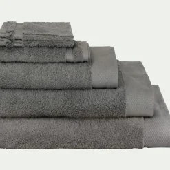 Drap De Bain*alinea Drap de bain en coton peigné - restanque 100x150cm Gris