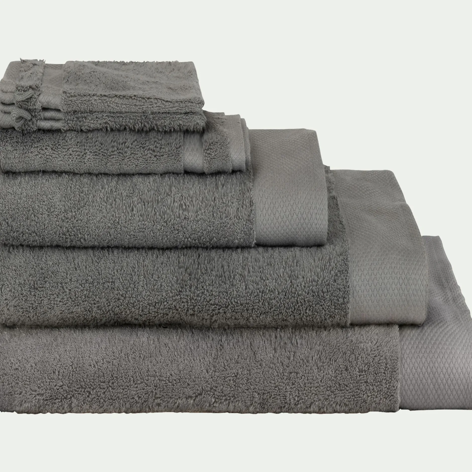Drap De Bain*alinea Drap de bain en coton peigné - restanque 100x150cm Gris