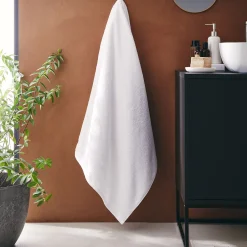 Drap De Bain*alinea Drap de bain qualité hôtelière en coton - 100x150cm Blanc