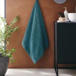 Drap De Douche*alinea Drap de douche bouclette en coton - 70x140cm Vert