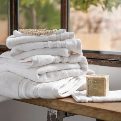 Drap De Douche*alinea Drap de douche bouclette en coton - ventoux 70x140cm Blanc