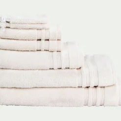 Drap De Douche*alinea Drap de douche bouclette en coton - ventoux 70x140cm Blanc