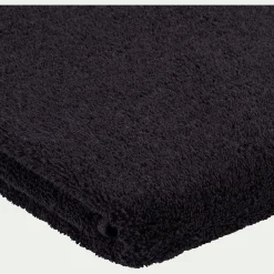 Drap De Douche*alinea Drap de douche brodé en coton - 70x140cm Noir
