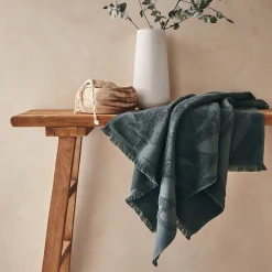 Drap De Douche*alinea Drap de douche en coton - cèdre 70x140cm Vert