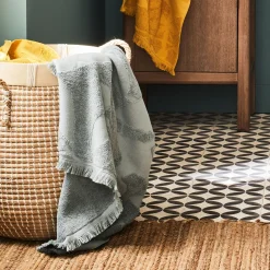 Drap De Douche*alinea Drap de douche en coton - calaluna 70x140cm Bleu