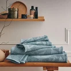 Drap De Douche*alinea Drap de douche en coton - calaluna 70x140cm Bleu