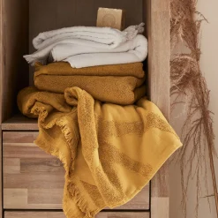 Drap De Douche*alinea Drap de douche en coton - argan 70x140cm Jaune