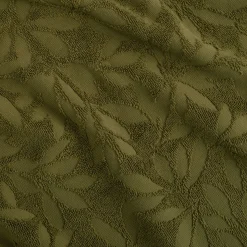 Drap De Douche*alinea Drap de douche en coton motif floral 70x140cm - mousse Vert