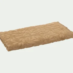 Drap De Douche*alinea Drap de douche en coton motif floral 70x140cm - sable Beige
