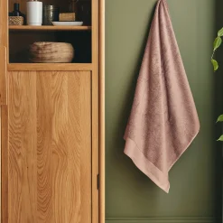 Drap De Douche*alinea Drap de douche en coton peigné - brun rhassoul 70x140cm Marron