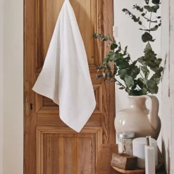 Drap De Douche*alinea Drap de douche en coton peigné - optique 70x140cm Blanc