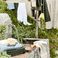 Drap De Douche*alinea Drap de douche en coton peigné - autan 70x140cm Bleu