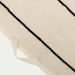 Drap De Douche*alinea Drap de douche rayé en coton 70x140cm - Beige