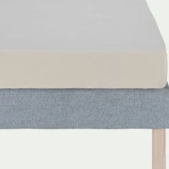 Drap Housse*alinea Drap housse en coton bio 90x200cm b30cm - ventoux Blanc