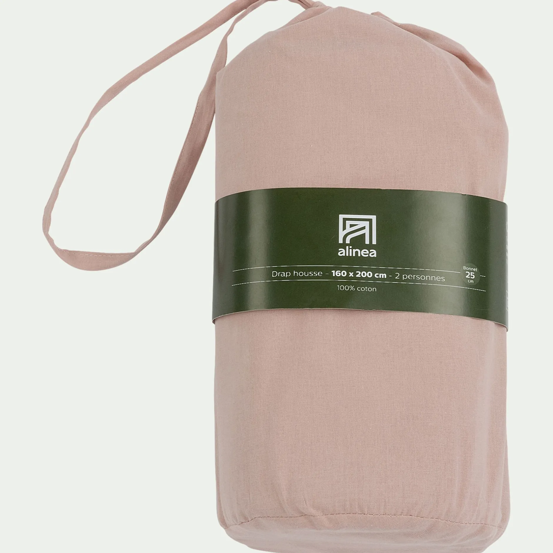 Drap Housse*alinea Drap housse en coton 160x200cm B25cm - rosa Rose