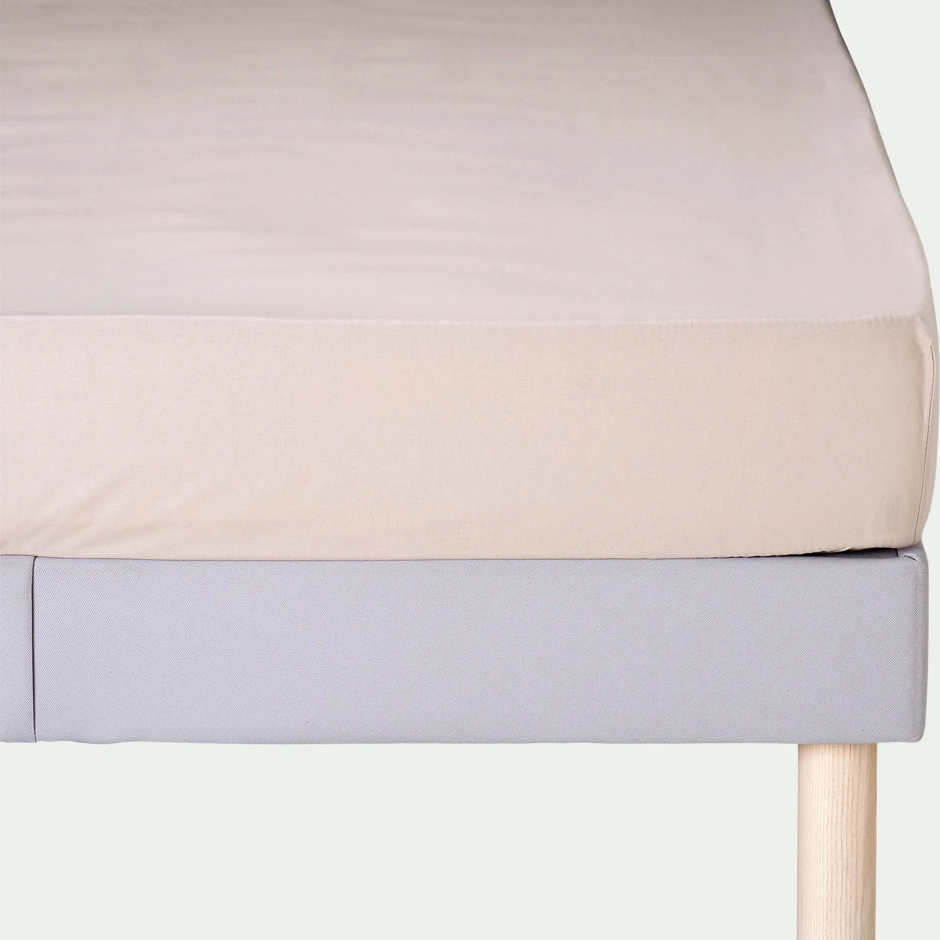 Drap Housse*alinea Drap housse en coton 160x200cm B25cm - alpilles Beige