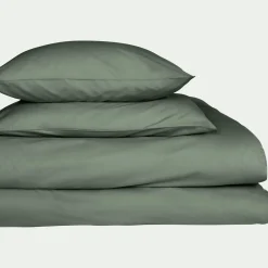 Drap Housse*alinea Drap housse en coton 140x200cm B25cm - cèdre Vert