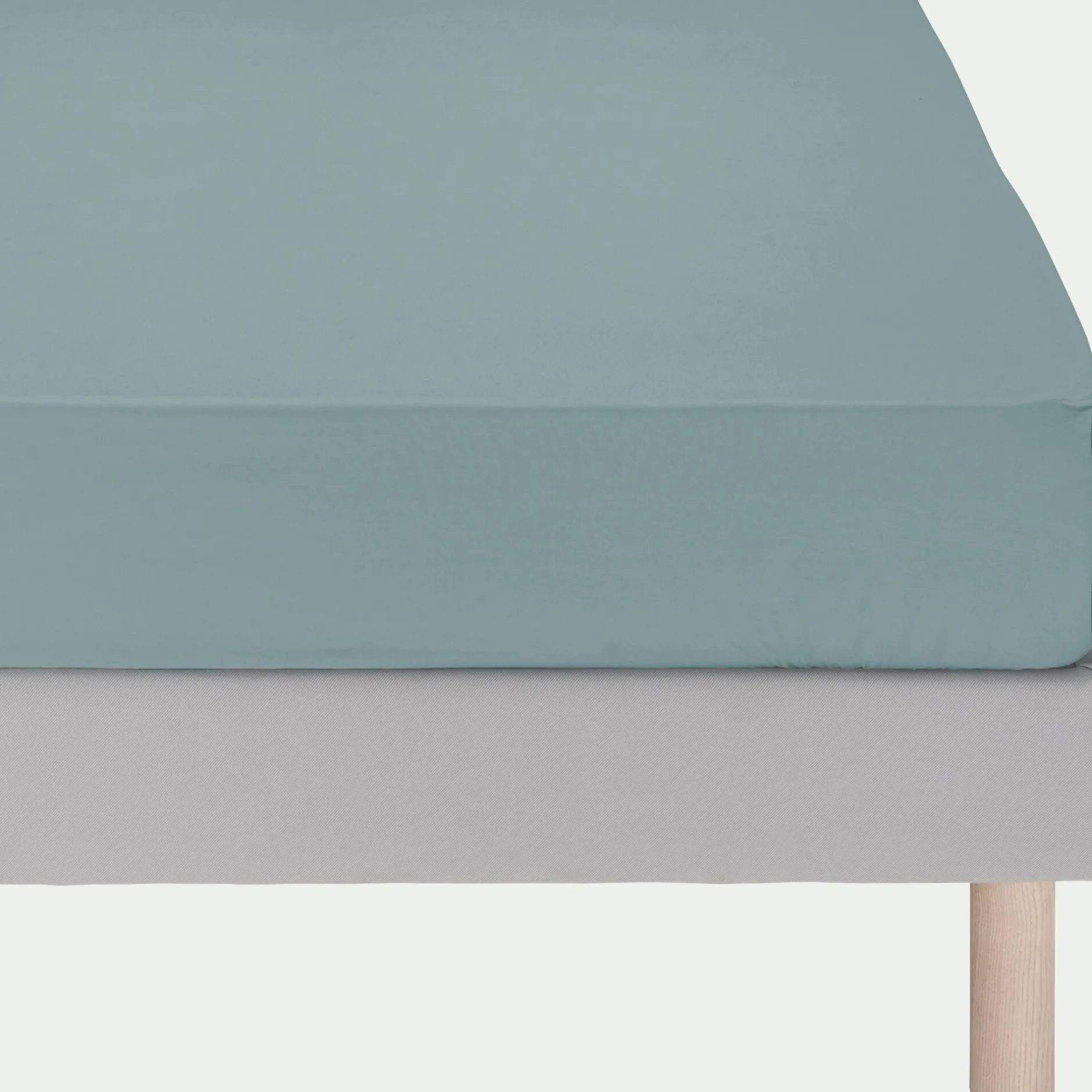 Drap Housse*alinea Drap housse en coton 140x200cm B25cm - calaluna Bleu