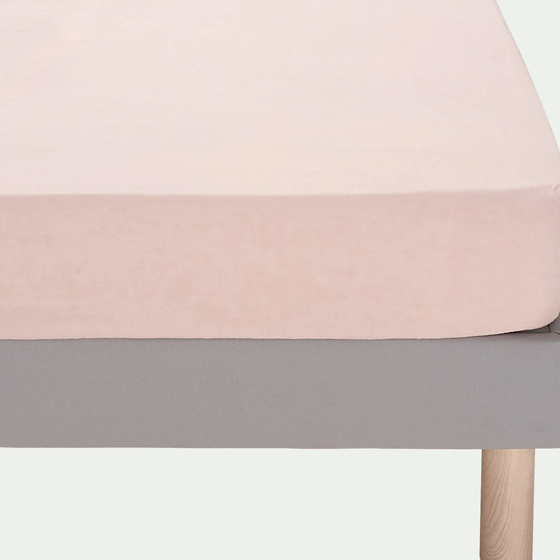 Drap Housse*alinea Drap housse en lin lavé 140x200cm B28cm - rosa Rose
