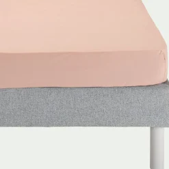 Drap Housse*alinea Drap housse en percale de coton 160x200cm B30cm - salina Rose