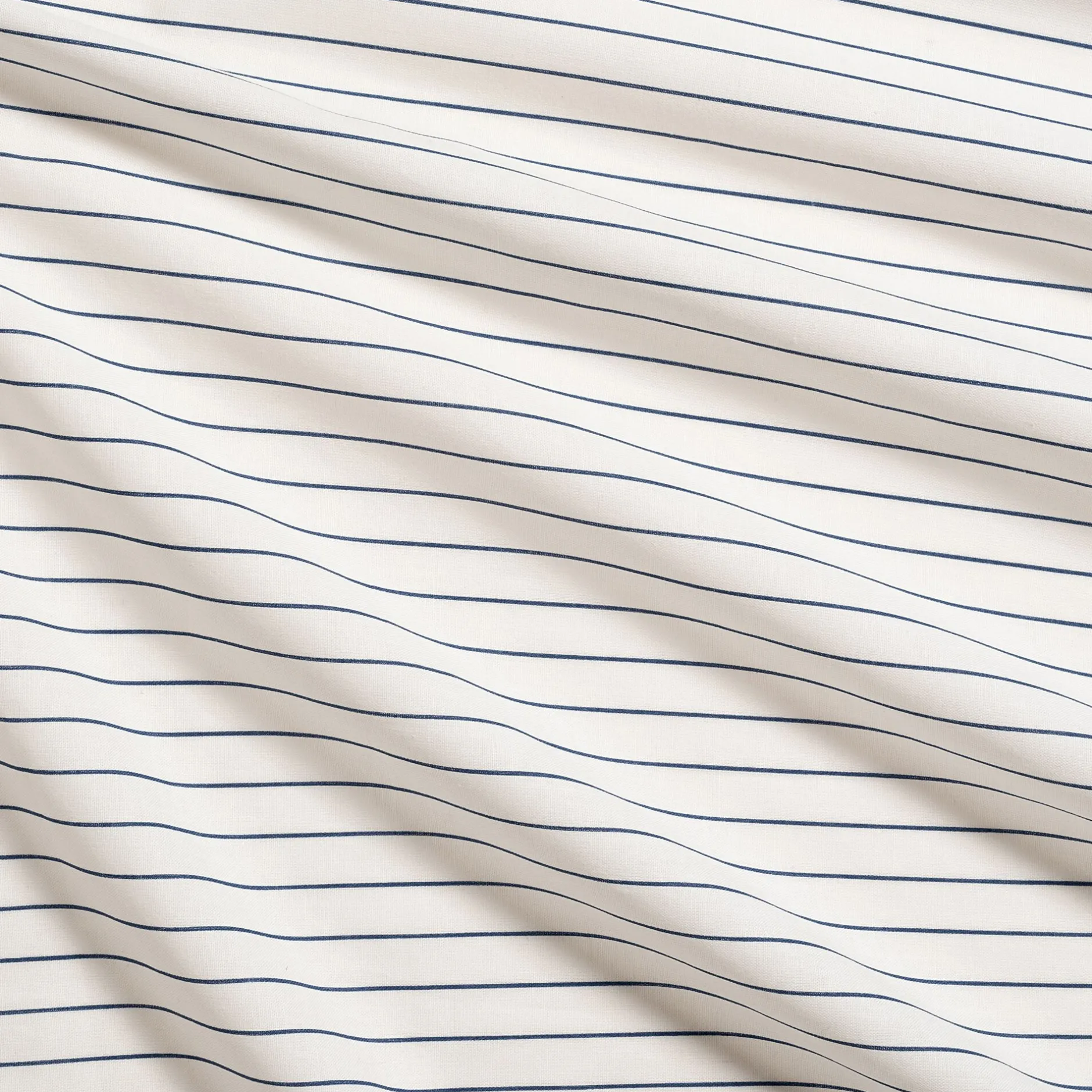 Drap Housse*alinea Drap housse rayé en coton 90x200cm B30cm - abysse Bleu