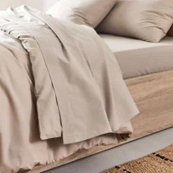 Drap Plat*alinea Drap plat en coton 180x300cm - alpilles Beige
