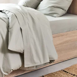 Drap Plat*alinea Drap plat en coton 270x300cm - olivier Vert