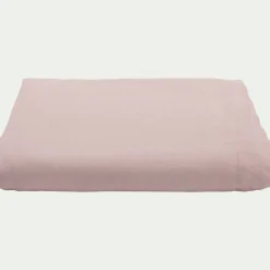 Drap Plat*alinea Drap plat en lin lavé 270x300cm - rose Rosa