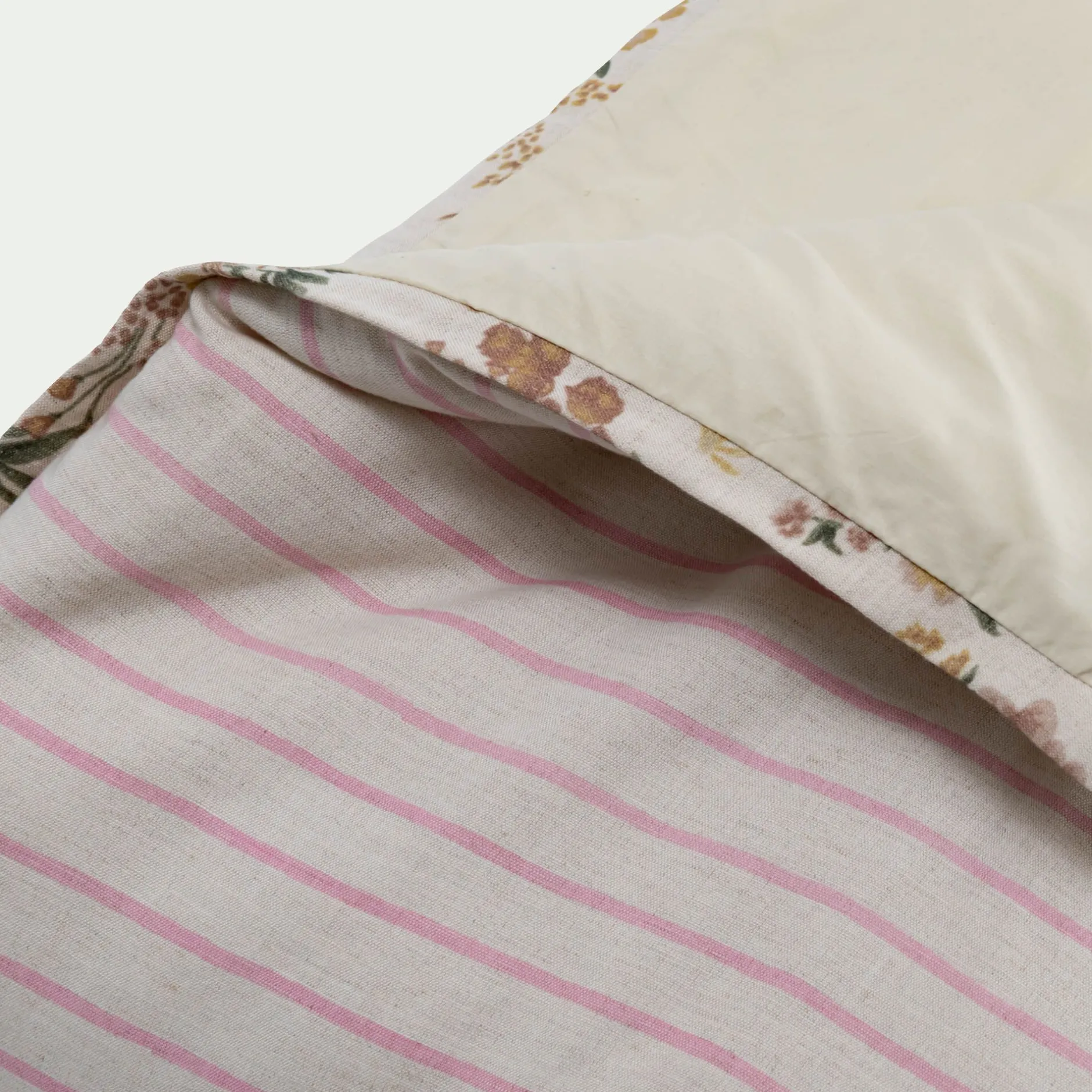 Couvre-Lit*alinea Édredon avec pompons en coton 100x180cm - Beige