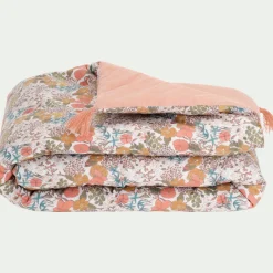 Bureau Enfant|Plaid Enfant*alinea Édredon en coton motif Grenat 65x120cm - Rouge