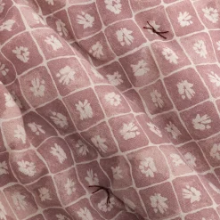 Couvre-Lit*alinea Édredon finition croquet en coton 100x180cm - Rose