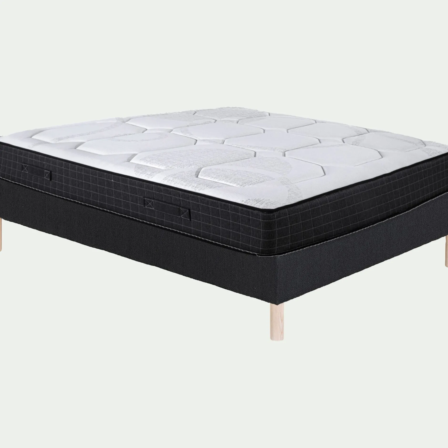 Ensemble Matelas & Sommier*alinea Ensemble matelas enveloppant à ressorts ensachés et sommier tapissier ferme
