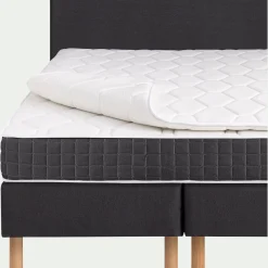 Ensemble Matelas & Sommier|Lit Adulte*alinea Ensemble matelas ressorts + sommier H24cm 2x100x200cm - anthracite Gris