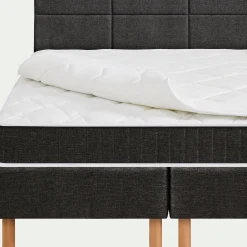 Epeda|Ensemble Matelas & Sommier*alinea Ensemble matelas ressorts+sommier ferme Epeda H68cm 2x80x200cm - Gris