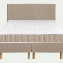 Ensemble Matelas & Sommier|Lit Adulte*alinea Ensemble matelas ressorts + sommier H24cm 2x80x200cm - roucas Beige