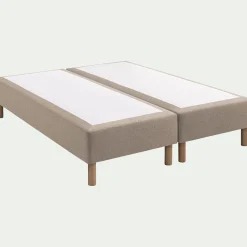 Ensemble Matelas & Sommier|Lit Adulte*alinea Ensemble matelas ressorts + sommier H24cm 2x80x200cm - roucas Beige