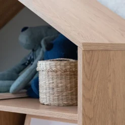 Bibliothèque Enfant|Bibliothèque Enfant*alinea Etagère maison 5 cases en bois - Bois clair