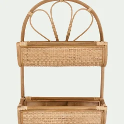 Étagère Murale*alinea Etagère murale en rotin - L40,5xl16,5xH63cm Naturel