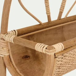 Étagère Murale*alinea Etagère murale en rotin - L40,5xl16,5xH63cm Naturel