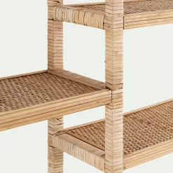 Étagère Murale*alinea Etagère murale en rotin - 65x65cm Naturel