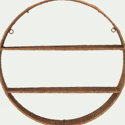 Étagère Murale*alinea Etagère murale en rotin D55xP12cm - Naturel