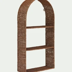 Étagère Murale*alinea Etagère murale en rotin L40xH72cm - Naturel