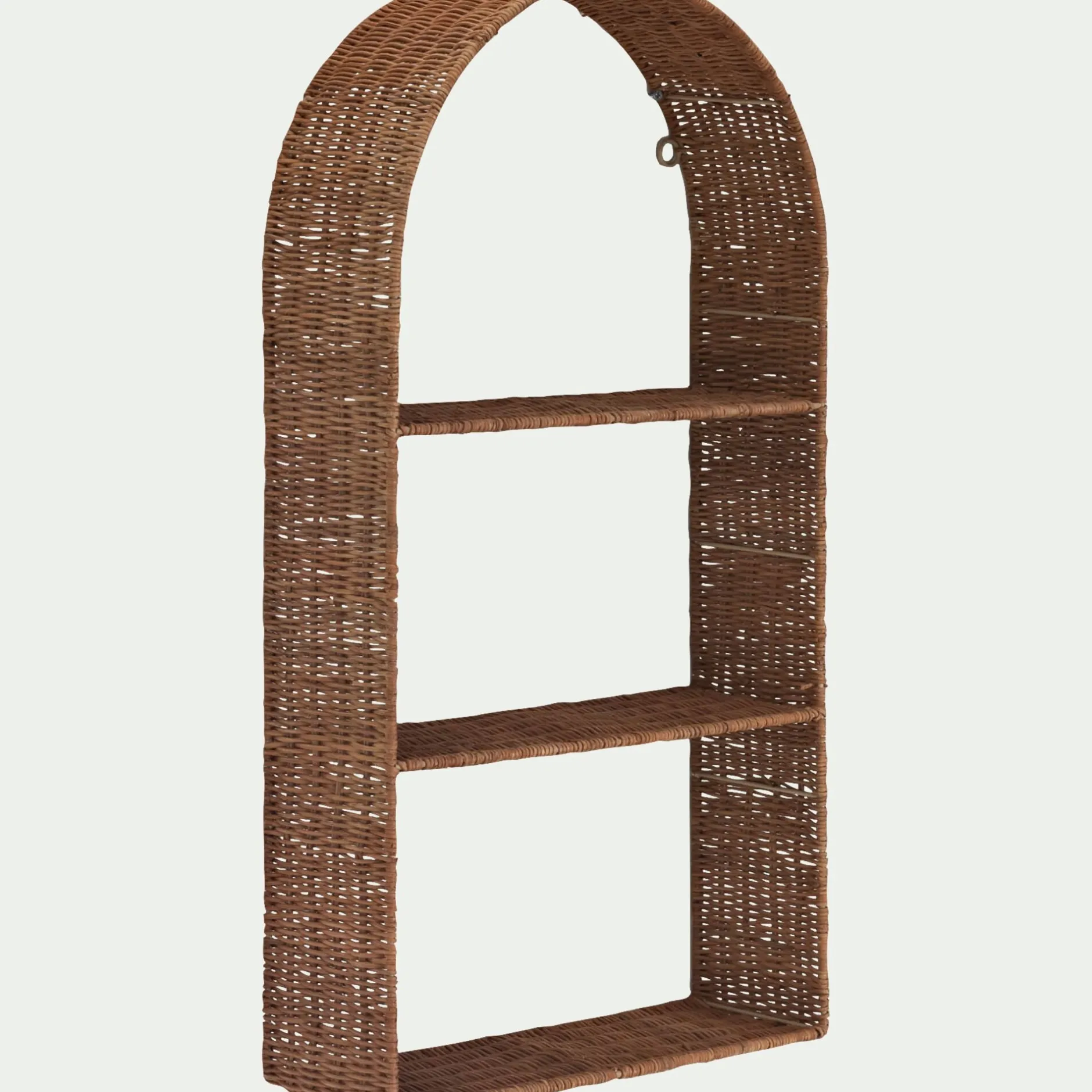 Étagère Murale*alinea Etagère murale en rotin L40xH72cm - Naturel